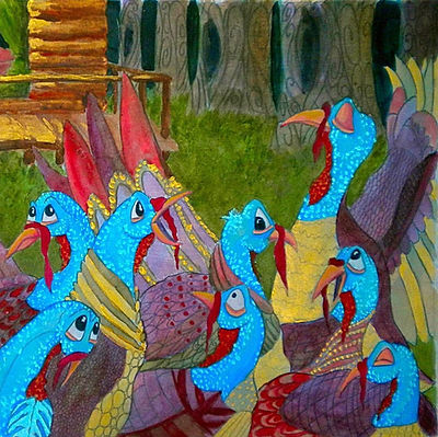 Wild Turkeys Character Design