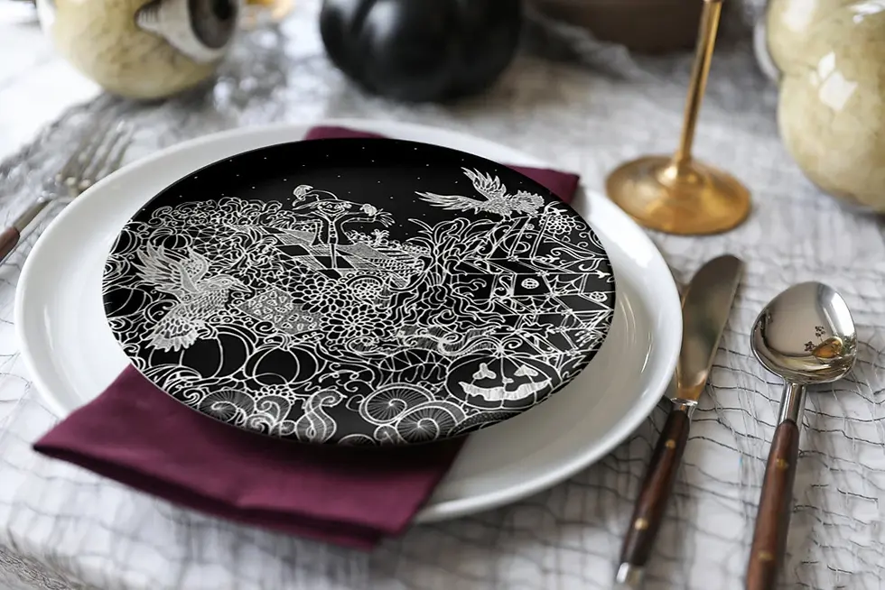 Thumbnail: Halloween Nights Gothic Plate Set