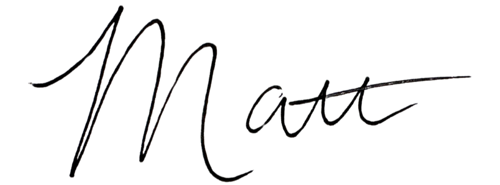 Matt's signature