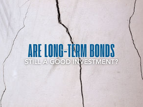white stucco wall with cracks in background and blog post title in foreground: Are Long-Term Bonds Still a Good Investment Strategy?