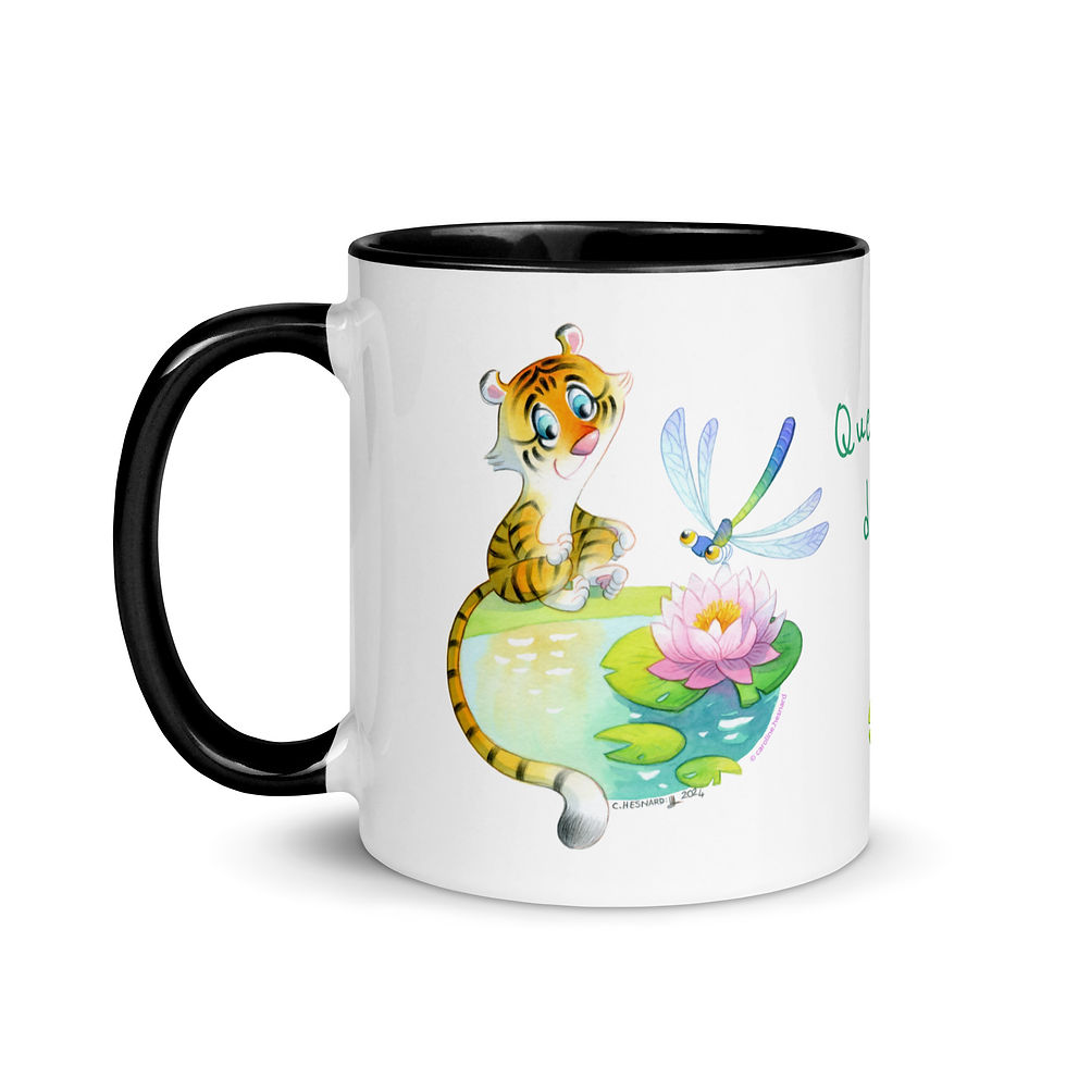 Thumbnail: Colored Mug - My Tiger in the Lotus