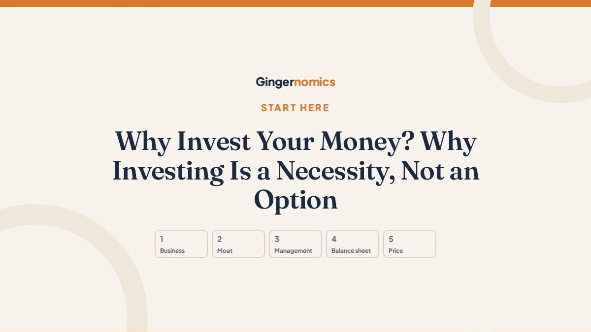 Why Invest Your Money? Why Investing Is a Necessity, Not an Option