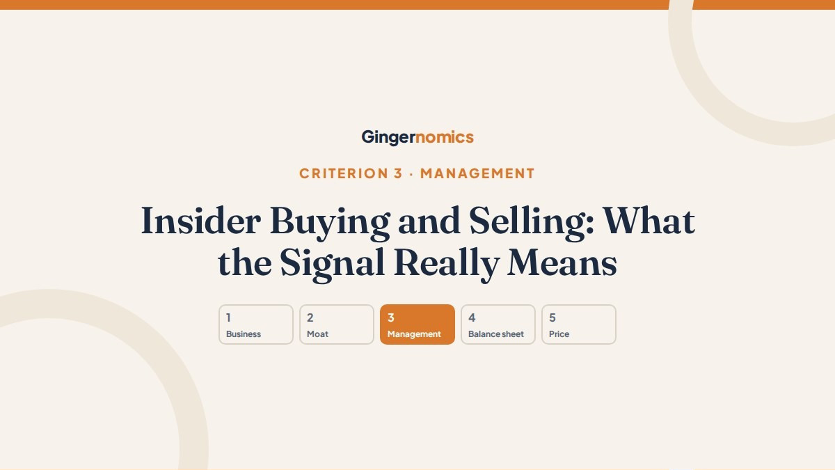 Insider Buying and Selling: What the Signal Really Means