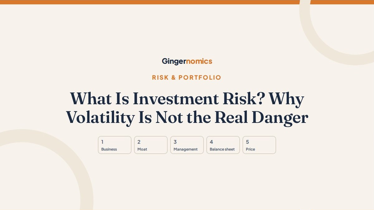 What Is Investment Risk? Why Volatility Is Not the Real Danger