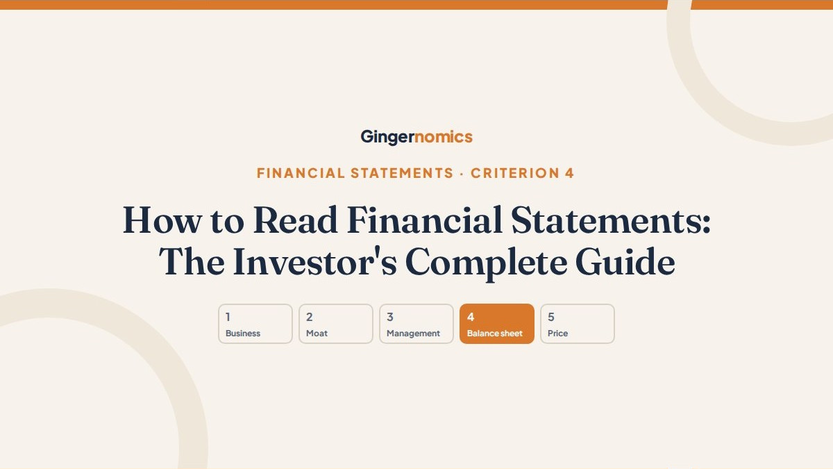 How to Read Financial Statements: The Investor's Complete Guide