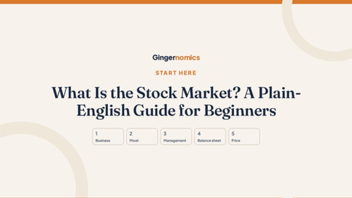 What Is the Stock Market? A Plain-English Guide for Beginners