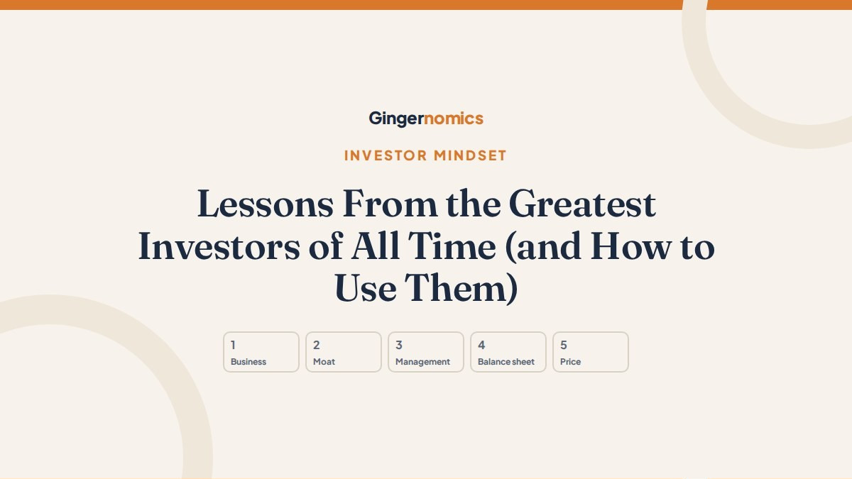 Lessons From the Greatest Investors of All Time (and How to Use Them)