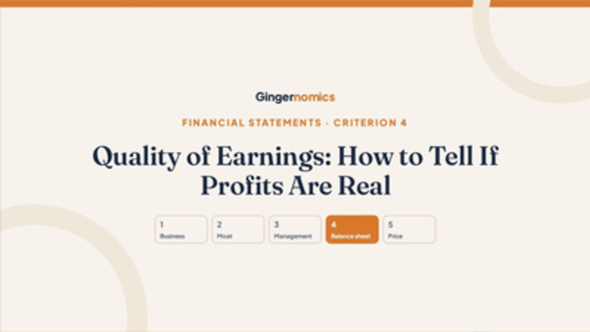 Quality of Earnings: How to Tell If Profits Are Real