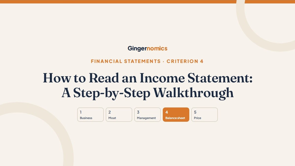 How to Read an Income Statement: A Step-by-Step Walkthrough