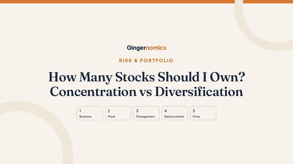 How Many Stocks Should I Own? Concentration vs Diversification