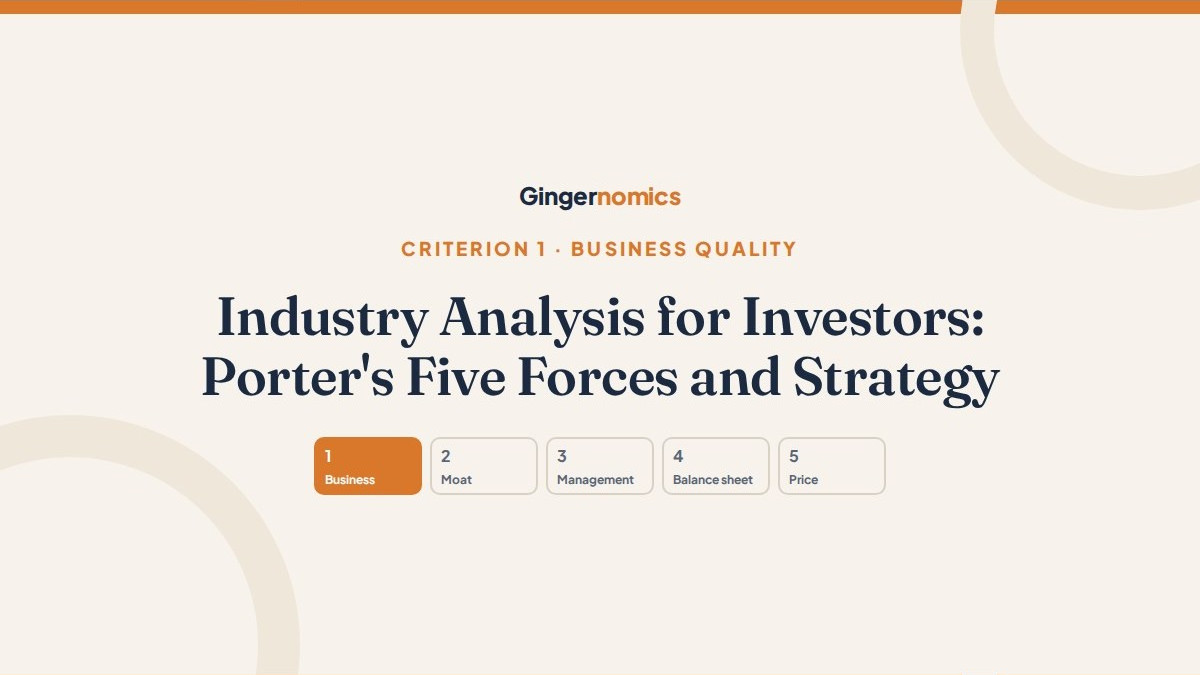 Industry Analysis for Investors: Porter's Five Forces and Strategy
