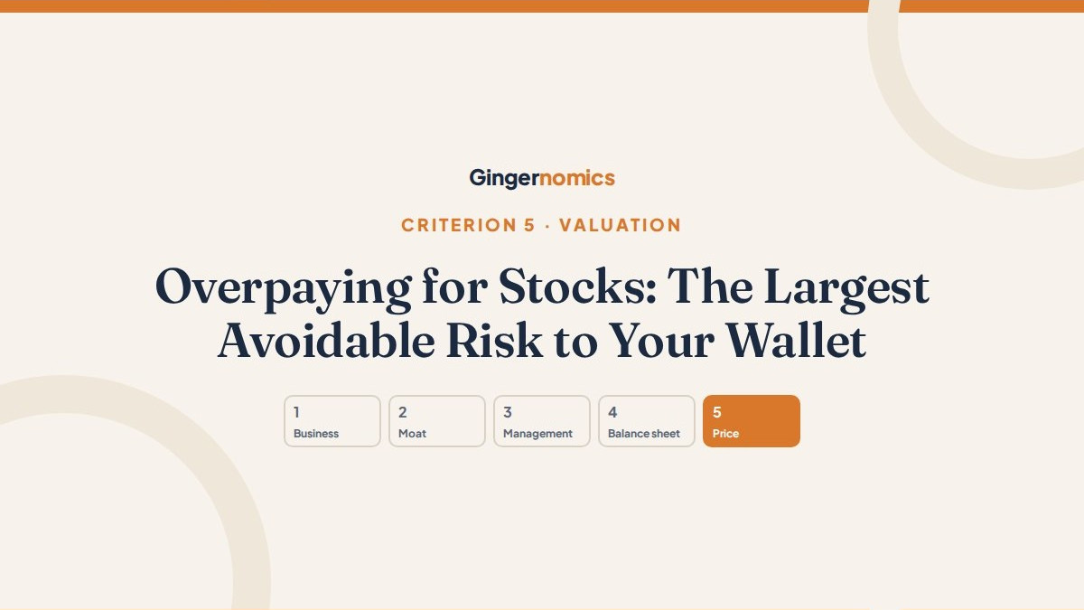 Overpaying for Stocks: The Largest Avoidable Risk to Your Wallet