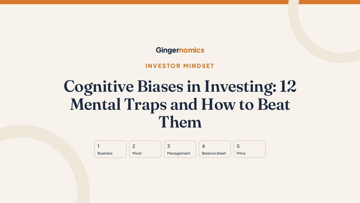 Cognitive Biases in Investing: 12 Mental Traps and How to Beat Them