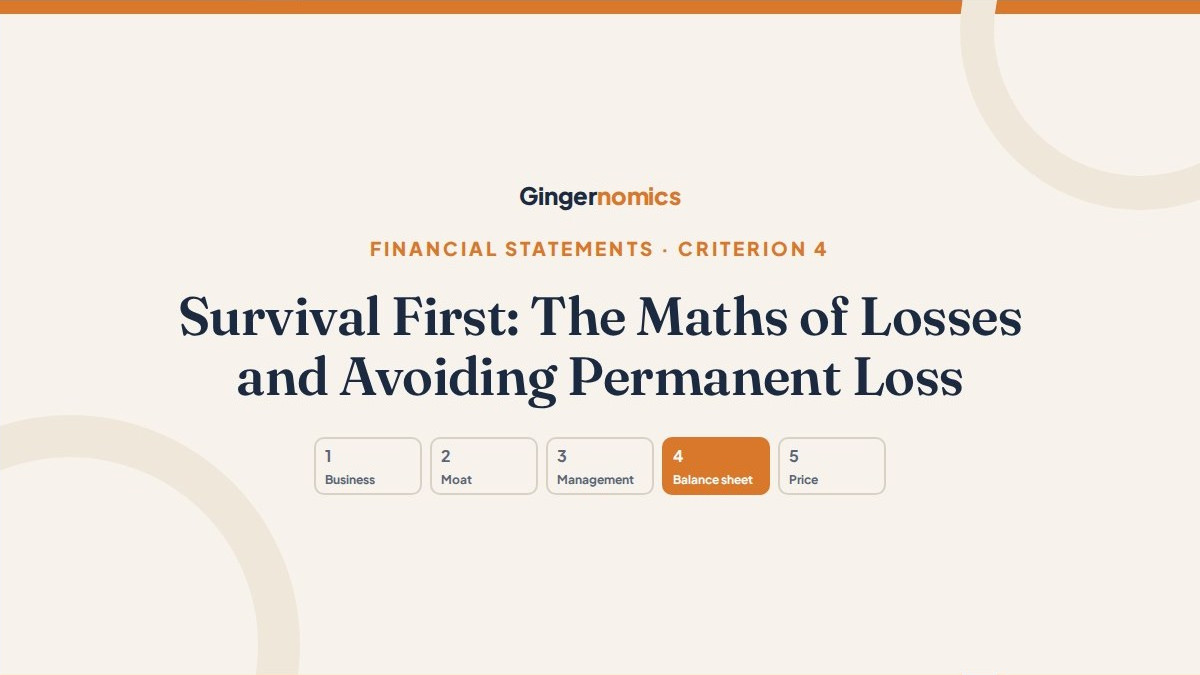 Survival First: The Maths of Losses and Avoiding Permanent Loss