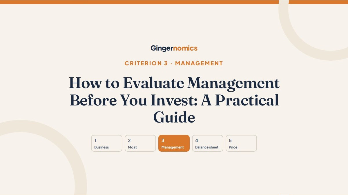 How to Evaluate Management Before You Invest: A Practical Guide