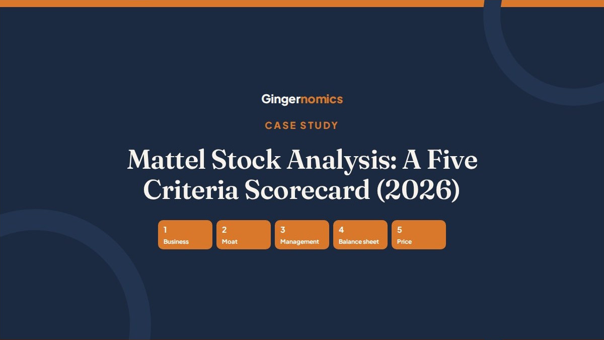 Mattel Stock Analysis: A Five Criteria Scorecard (2026)