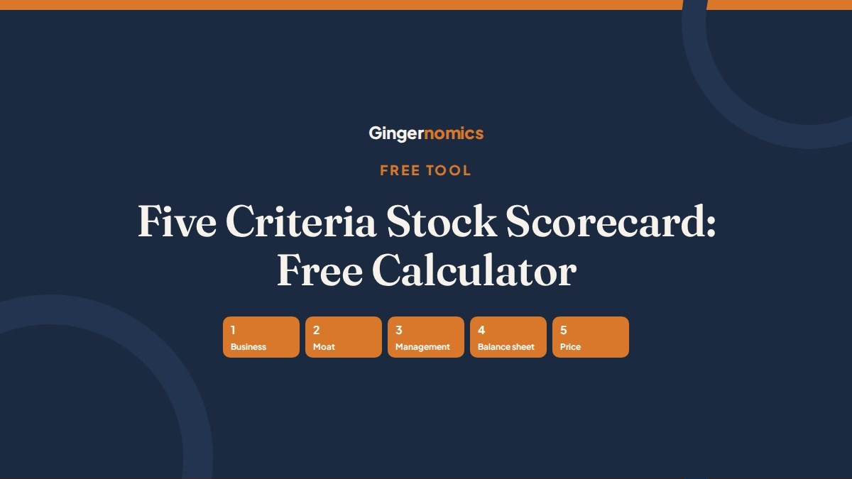Five Criteria Stock Scorecard: Free Calculator