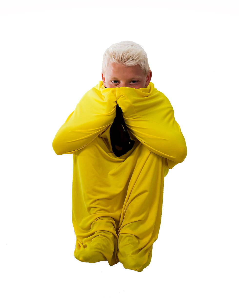 الصورة المصغرة: Yellow Busy Blanket Sensory Sack