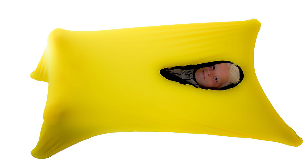 الصورة المصغرة: Yellow Busy Blanket Sensory Sack