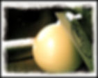 Yellow beeswax ball candle