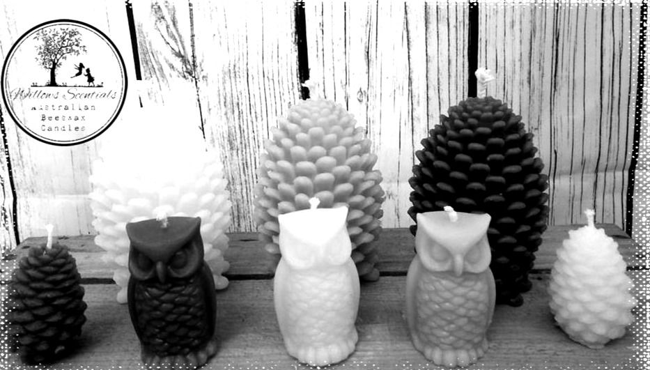BEESWAX CANDLES Pure Australian Beeswax Candles Willows Scentials