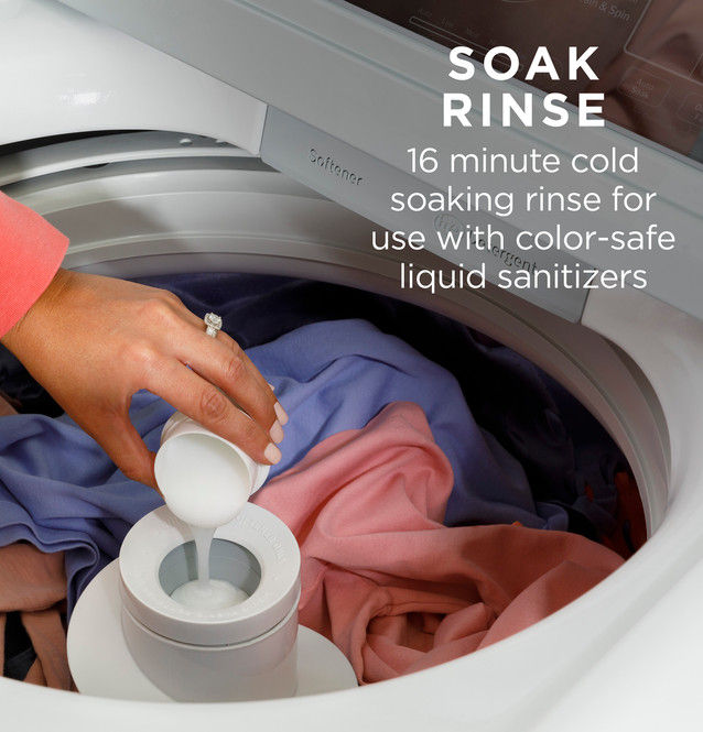 Thumbnail: GE® GTW585BPVDG 4.5 cu ft Washer w/ Stainless Steel Basket, Wash Boost