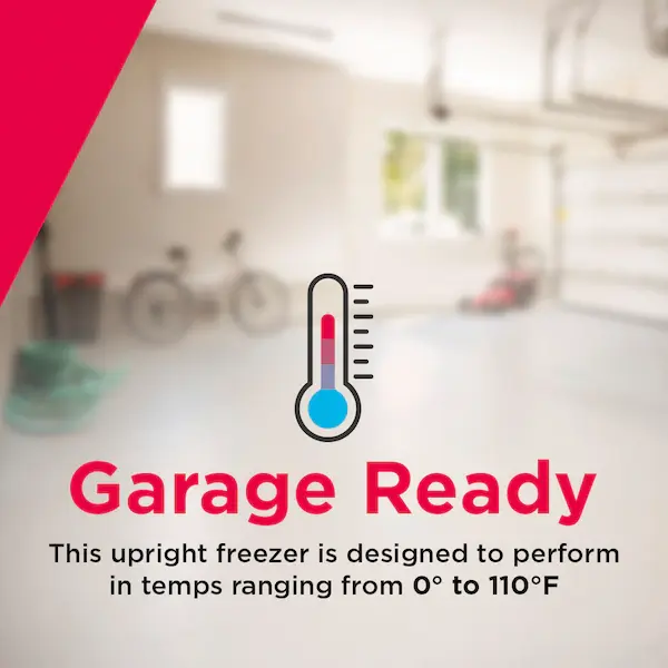 Thumbnail: Frigidaire® FFFU13F2VW 13 cu ft Garage Ready Upright Freezer