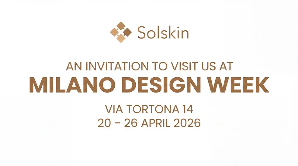 🚀 Solskin Returns to Milan Design Week 2026