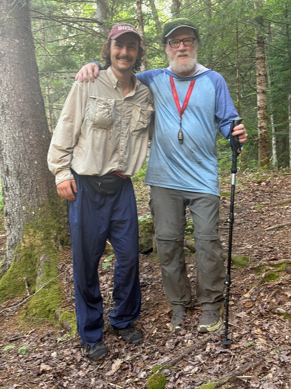 Ran into Tom (who goes by the trail name 'Terminator') in the woods once again.