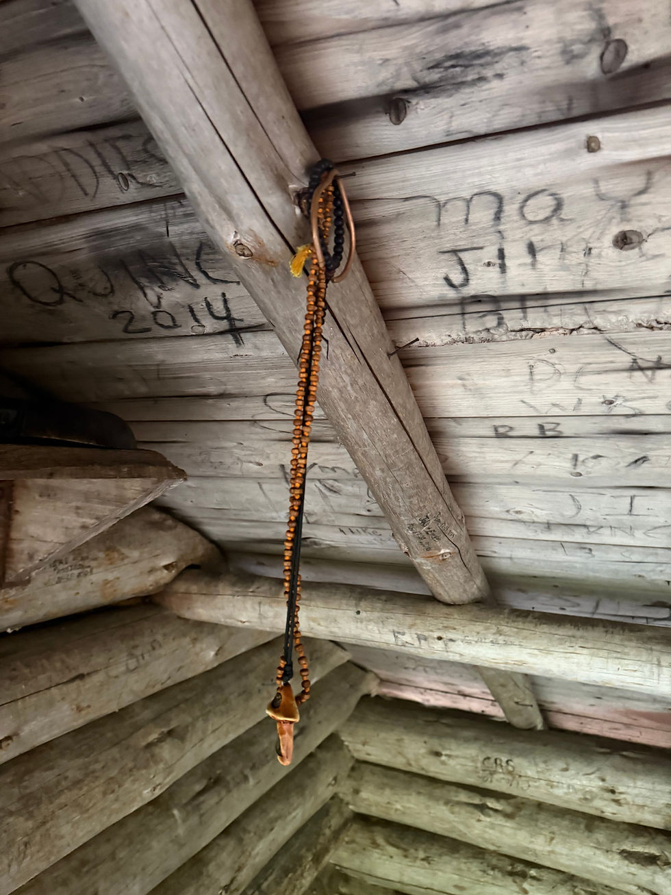 Right where I left em. I thought they looked cool when I hung them up, I wasn’t really concerned about the “remembering them in the morning” portion. Truthfully, I’m not even really sure why I wear all this stuff — all the white guys in India were wearing beads so I figured when in Mysuru.