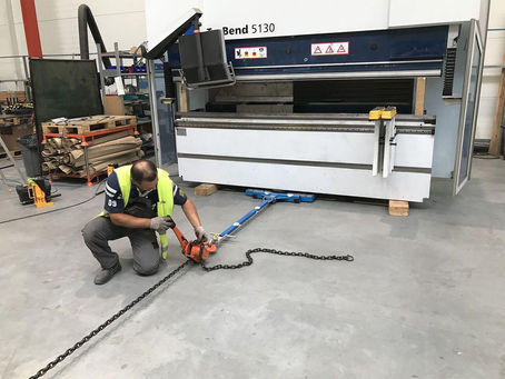 Industrial laser relocation within the plant site