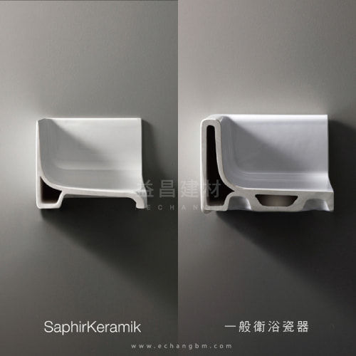 縮圖：LAUFEN KARTELL 81033.9壁掛式左檯面盆