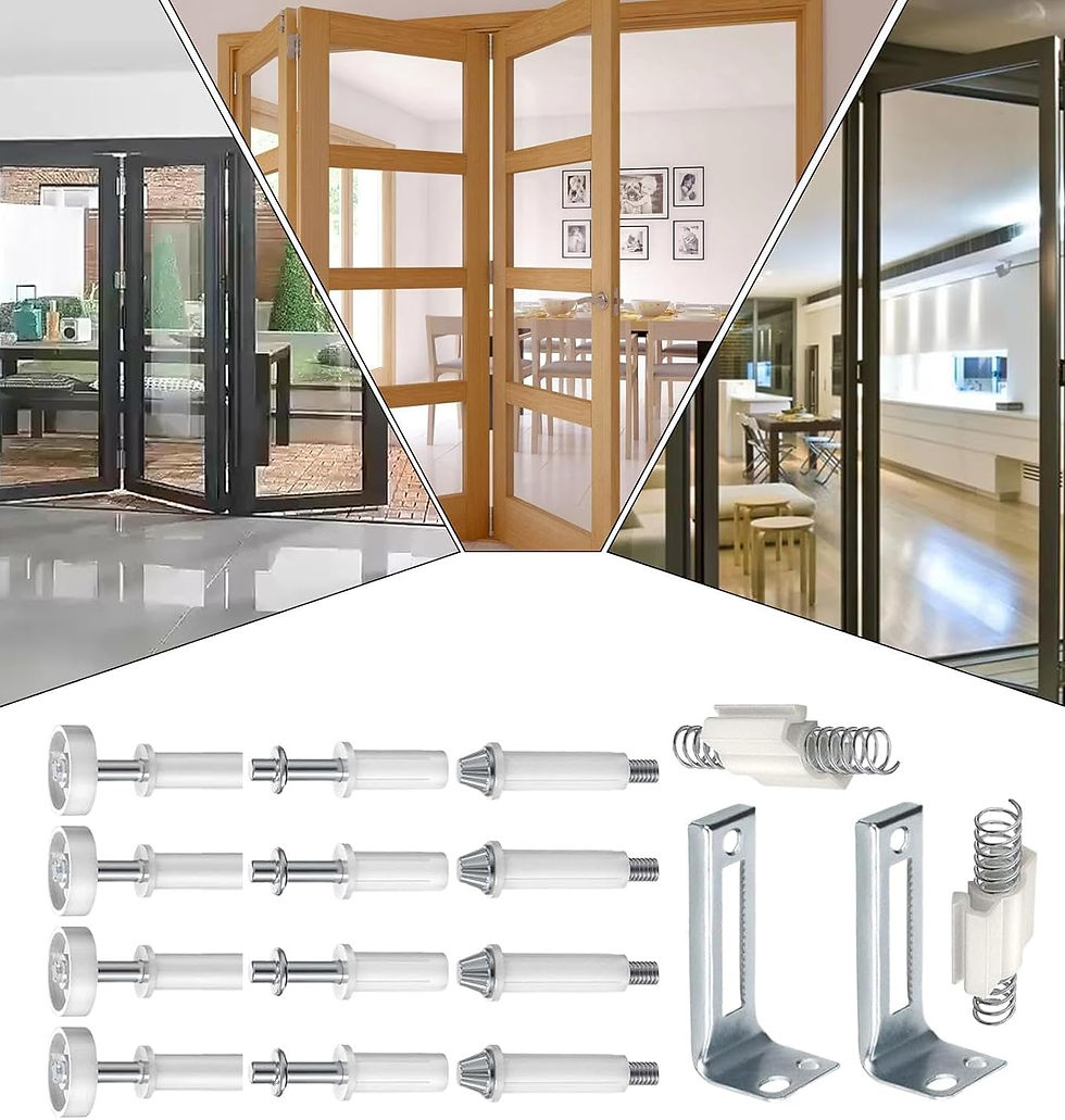 الصورة المصغرة: Bi-Fold Door Hardware Repair Kit, Closet Door Repair Hardware, Multipu...