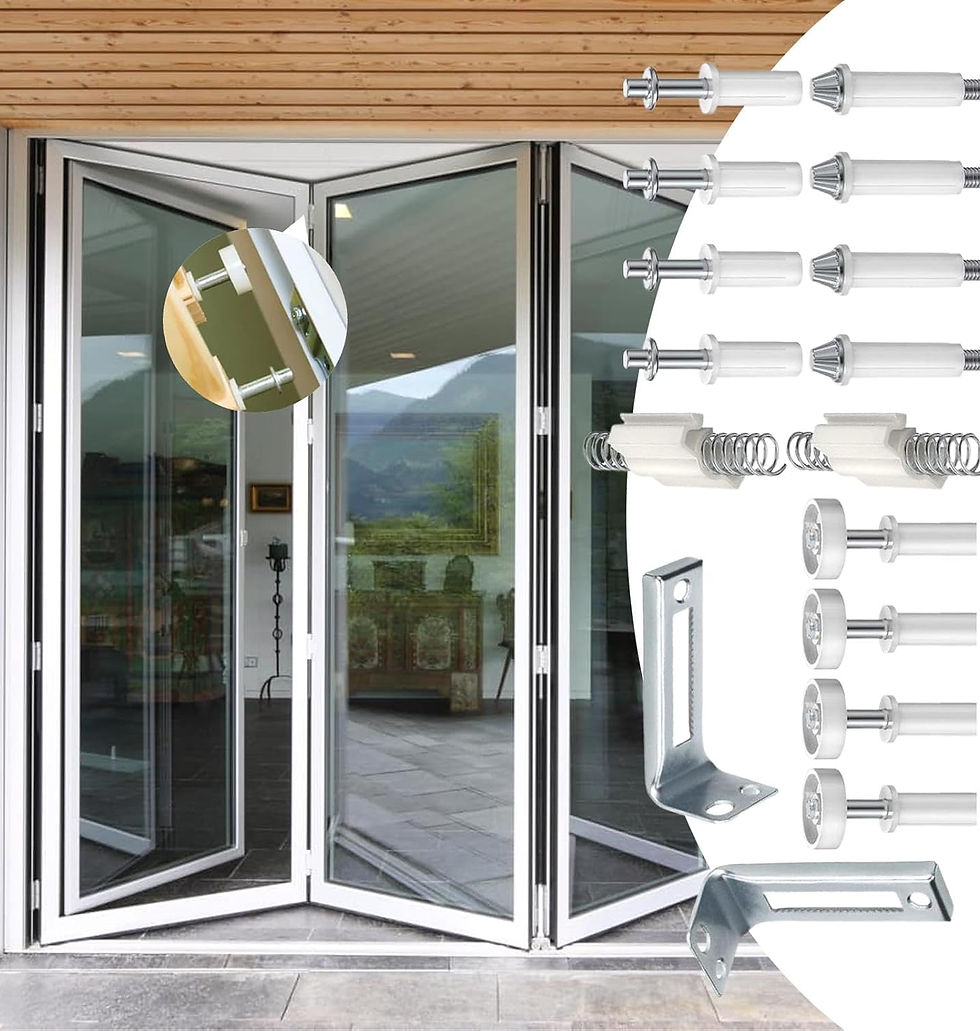 الصورة المصغرة: Bi-Fold Door Hardware Repair Kit, Closet Door Repair Hardware, Multipu...