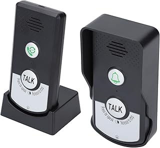 Wireless Intercom System, 2 Way Doorbell with Rechargeable Battery IP5...