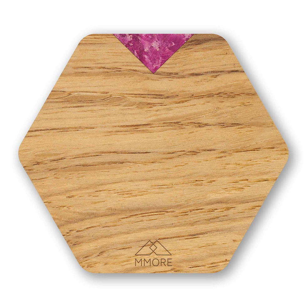 Sīktēls: Wooden Coasters - American Walnut / Set of 4 Coasters