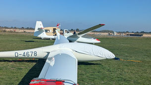 Flugbetrieb am 3. Oktober