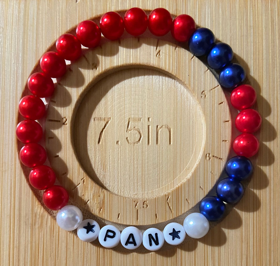 Miniaturbild: International Tournament Flag Colors Bead Bracelets (5.5 in. - 6 in.)