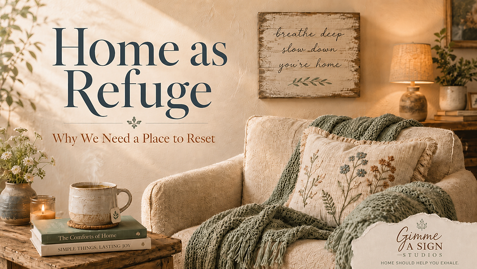 Home as Refuge: Why We Need a Place to Rest and Reset