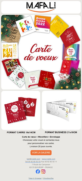 Emailing - Cartes de voeux