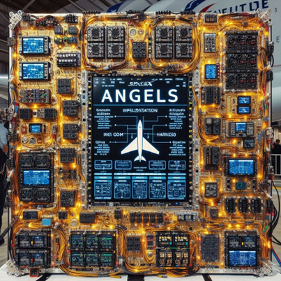 A generated image of avionics architecture, the purpose of this is to provoke thought not imply a solution