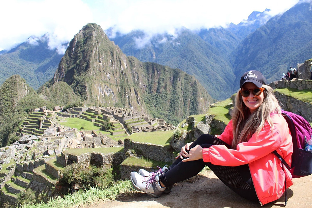 Visitando al Machu Picchu en Cusco, Perú.