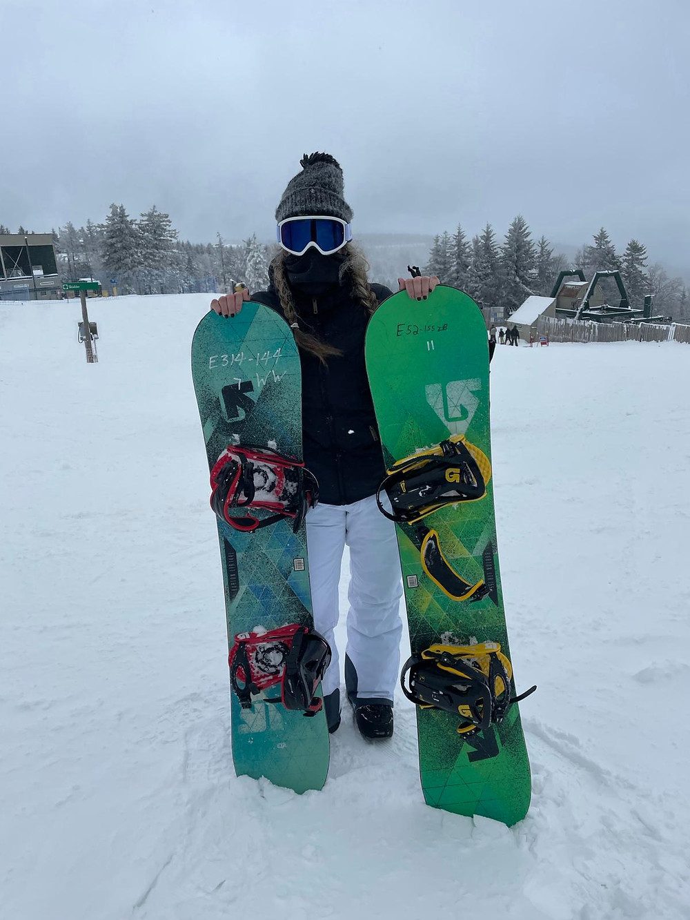 Snowboarding en Snowshoe, West Virginia