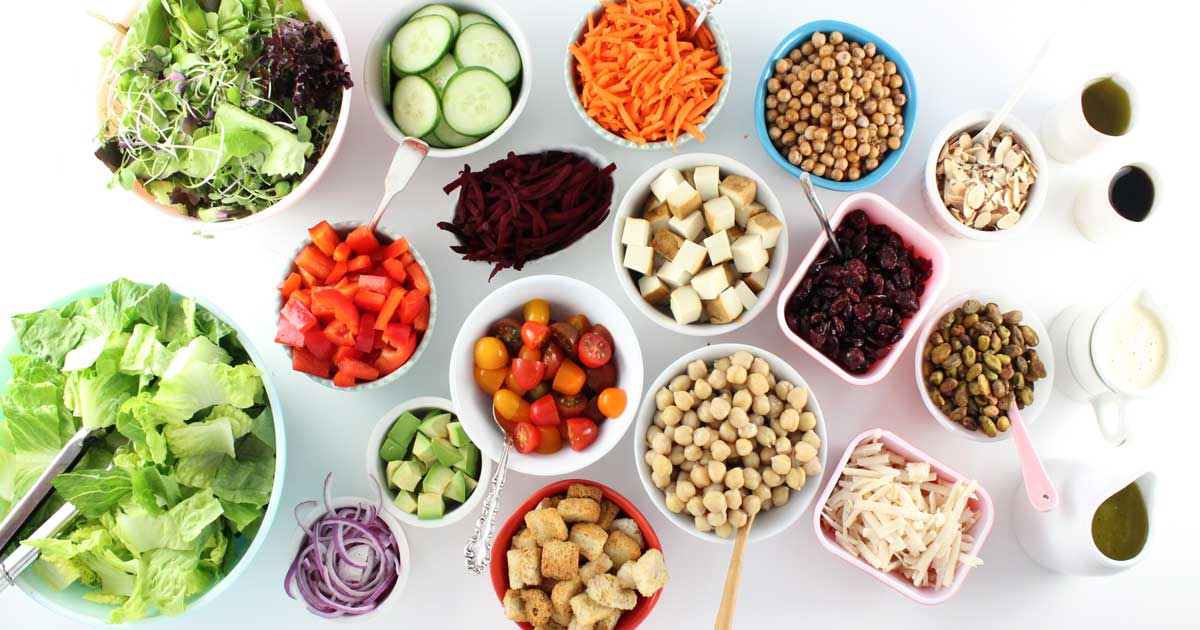 Arranged Food and Objects