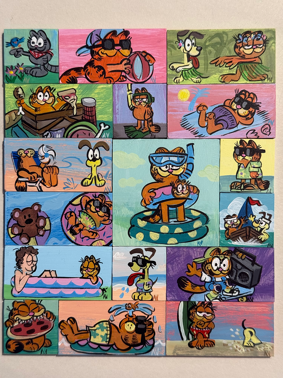Thumbnail: no more mondays tiny paintings
