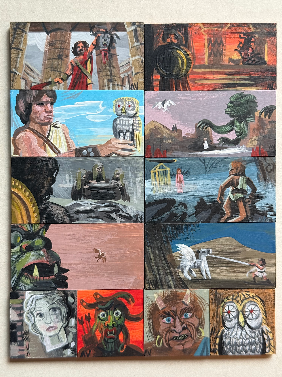 Thumbnail: titan clash tiny paintings