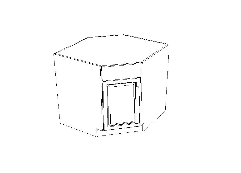 Diagonal Corner Base Cabinet