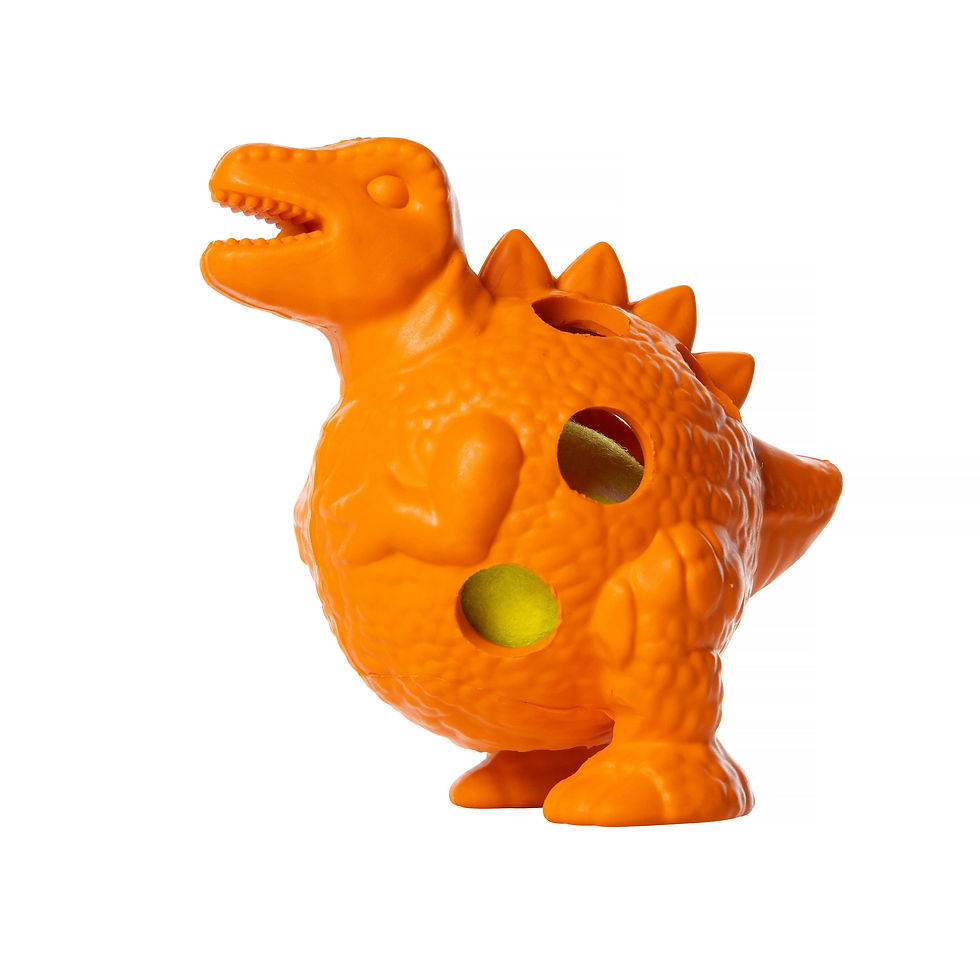 T Rex Rubber Ball - Orange