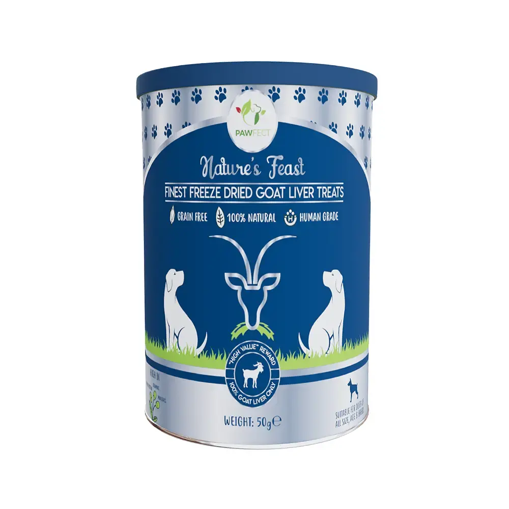 Pawfect Nature's Feast Freeze Dried Goat Liver Treats