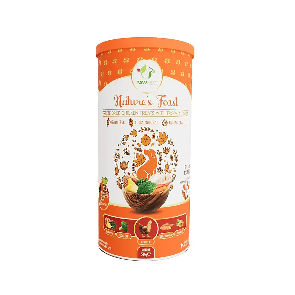 Pawfect Nature's Chicken Treats - Tropical Twist